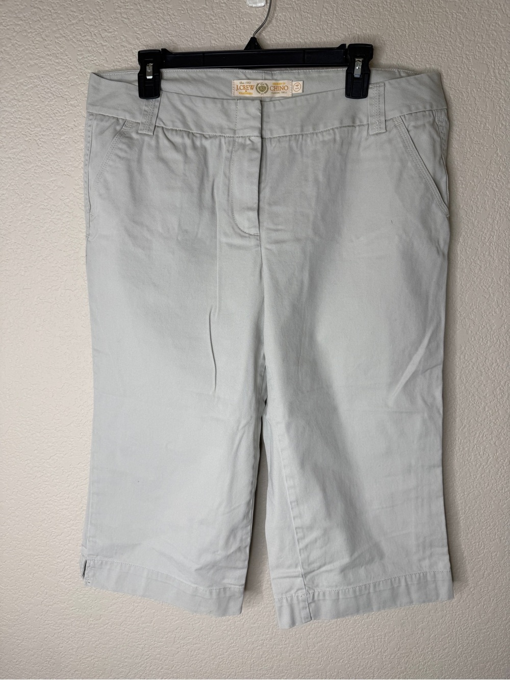J.Crew Chino Crop Pants in Beige Size 14